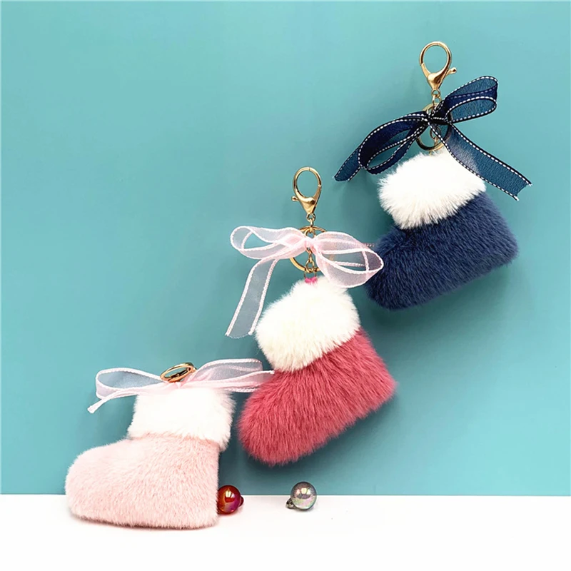 Cartoon Plush Christmas Boots Bow Keychain Cute Girls Backpack Satchel Pendant Women Car Key Chain Key Ring Gift
Cartoon Plush Christmas Boots Bow Keychain Cute Girls Backpack Satchel Pendant Women Car Key Chain Key Ring Gift