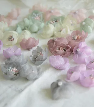 10PCS/Lot DIY Wedding Headdress Materials 3D Flower Evening Dress Flower Piece Accessories Simulation Colored Organza Petals
10PCS/Lot DIY Wedding Headdress Materials 3D Flower Evening Dress Flower Piece Accessories Simulation Colored Organza Petals