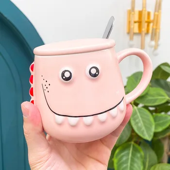 1pcs Blue/Pink 450ml Cartoon Mugs Creative Dinosaur Shape Ceramic Water Cup Students Lovers Gifts Home Office Coffee Milk Cups 
1pcs Blue/Pink 450ml Cartoon Mugs Creative Dinosaur Shape Ceramic Water Cup Students Lovers Gifts Home Office Coffee Milk Cups