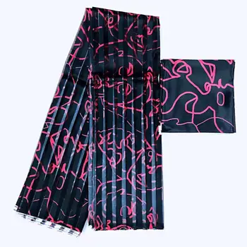 Hot sale Gahna Style satin silk fabric with organza ribbon African wax design 2019 high quality 4+2yards
Hot sale Gahna Style satin silk fabric with organza ribbon African wax design 2019 high quality 4+2yards