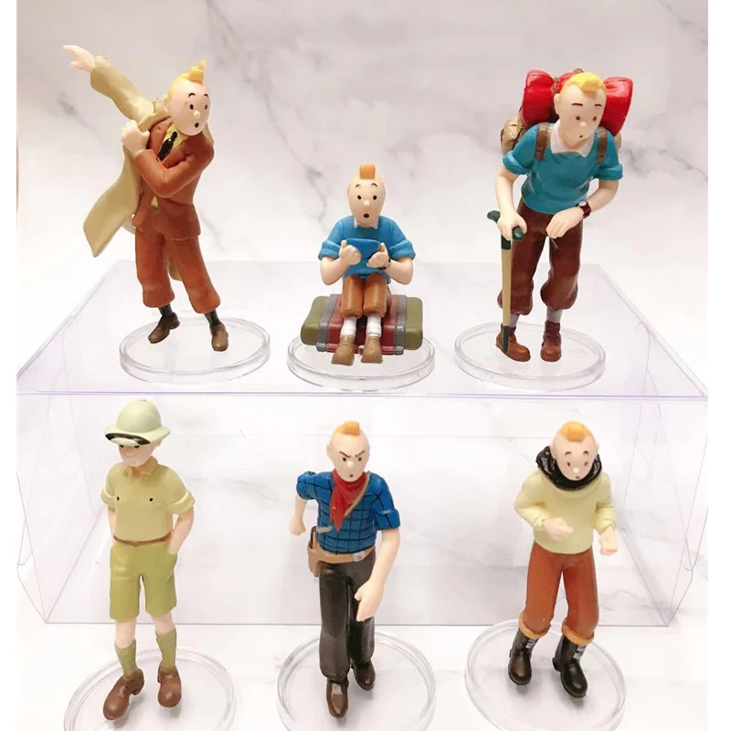 6pcs/set 4-9cm The Adventures of Tintin Cartoon PVC Action Figure Hobby Collectible Animation Model Figurines Dolls Kid Toy Gift
6pcs/set 4-9cm The Adventures of Tintin Cartoon PVC Action Figure Hobby Collectible Animation Model Figurines Dolls Kid Toy Gift
