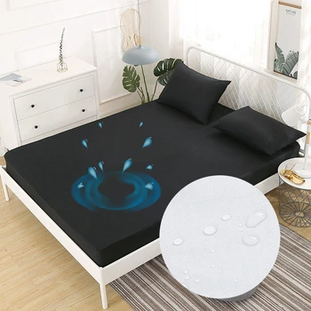 Solid Color Waterproof Mattress Protector Cover Breathable Anti Dust Mite Mattress Sheet For Bed Linens Home Decorative
Solid Color Waterproof Mattress Protector Cover Breathable Anti Dust Mite Mattress Sheet For Bed Linens Home Decorative