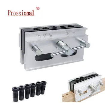new Woodworking Self-Centering Doweling Jig Kit Drill Guide Set With 1/4'' 3/8'' 5/16'' Drill Bushings Hole Jig Puncher Tools 
new Woodworking Self-Centering Doweling Jig Kit Drill Guide Set With 1/4'' 3/8'' 5/16'' Drill Bushings Hole Jig Puncher Tools