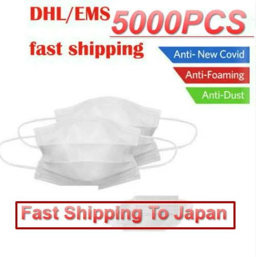DHL Fast Shipping 5000 pcs Face Mask Disposable Masks 3-ply Safely Mouth Mask pm2.5 Apply to Adult Aust Filter Masque
DHL Fast Shipping 5000 pcs Face Mask Disposable Masks 3-ply Safely Mouth Mask pm2.5 Apply to Adult Aust Filter Masque