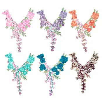 Embroidered Lace Flower Clothes Patch Dress Applique Blouse Sewing Trims DIY Neckline Collar Costume Decoration Accessories 
Embroidered Lace Flower Clothes Patch Dress Applique Blouse Sewing Trims DIY Neckline Collar Costume Decoration Accessories