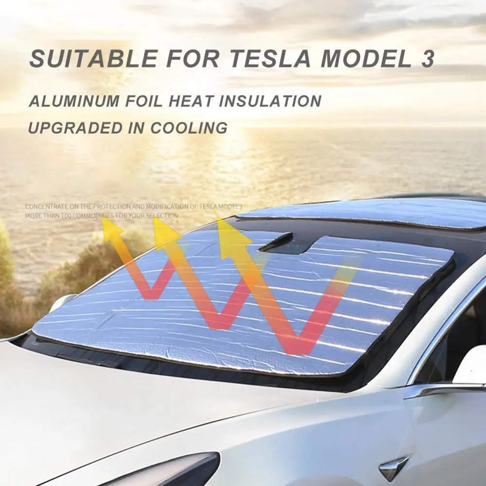 For Tesla Model 3 Car Windshield Sun Shade Thickened Anti-Wind Sun Rain Snow Dust Protection Window Protectors Cover Sun Visor
For Tesla Model 3 Car Windshield Sun Shade Thickened Anti-Wind Sun Rain Snow Dust Protection Window Protectors Cover Sun Visor