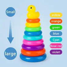 New Children's Educational Toy Rainbow Stacking Toy Baby Tower Stacking Play Wooden Ring Seven-layer Tower Gift For Kids
New Children's Educational Toy Rainbow Stacking Toy Baby Tower Stacking Play Wooden Ring Seven-layer Tower Gift For Kids
