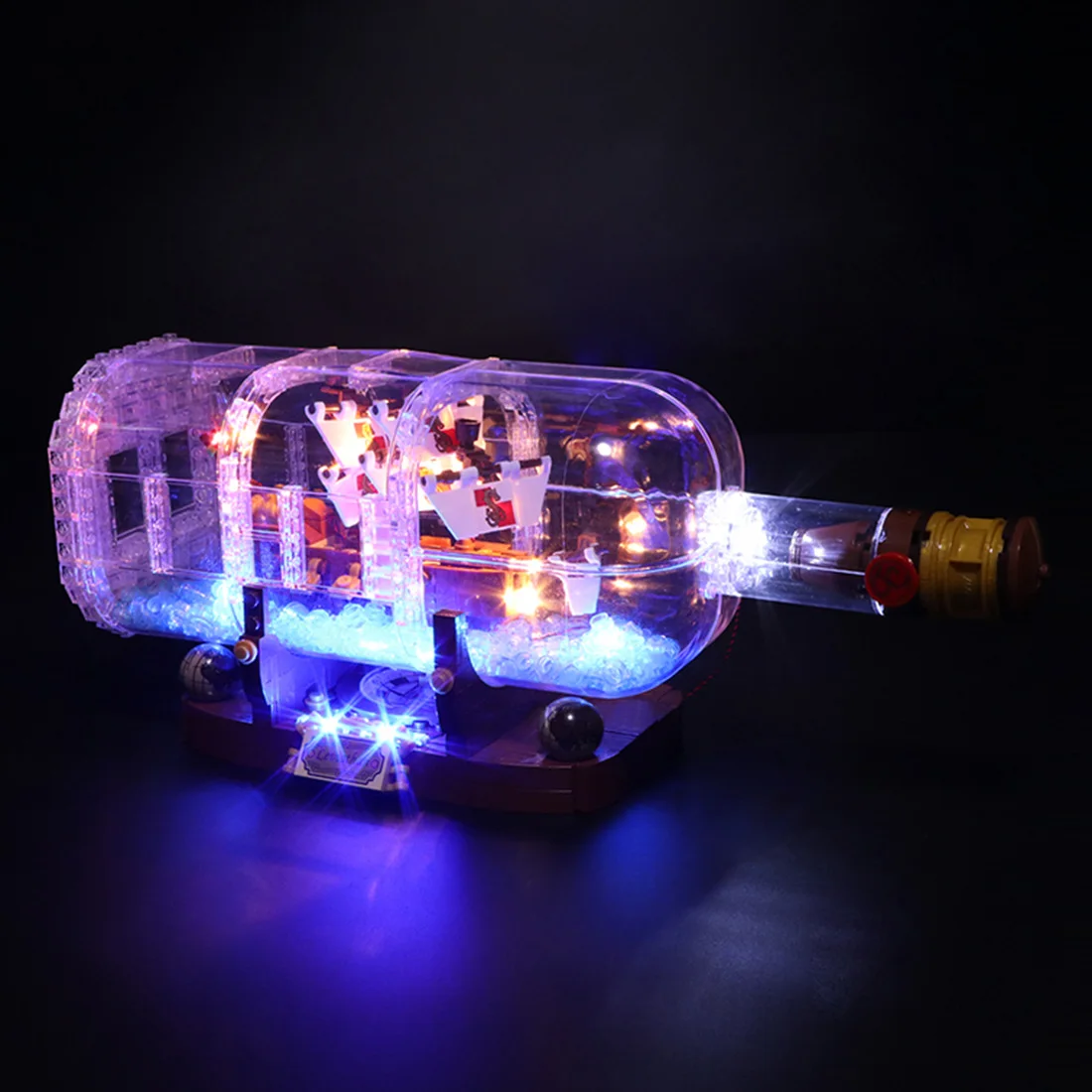 Vonado Battery Operated LED Kit for Caribbean Ship In A Bottle The Black Pearl 21313 Building & Construction Toys- 4 Version
Vonado Battery Operated LED Kit for Caribbean Ship In A Bottle The Black Pearl 21313 Building & Construction Toys- 4 Version