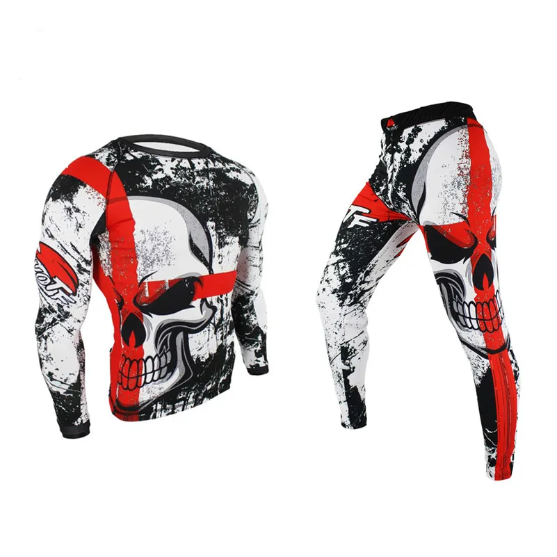 FDBRO Boxing Set Compression Jersey+Pants Skull Rashguard KickBoxing Tight Long T-Shirts Trousers Muay Thai MMA Fightwear
FDBRO Boxing Set Compression Jersey+Pants Skull Rashguard KickBoxing Tight Long T-Shirts Trousers Muay Thai MMA Fightwear