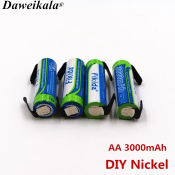 2020 New 1.2V AA Rechargeable battery 3000mAh AA NI-MH cell pack with tabs pins for Braun electric shaver toothbrush+DIY Nickel
2020 New 1.2V AA Rechargeable battery 3000mAh AA NI-MH cell pack with tabs pins for Braun electric shaver toothbrush+DIY Nickel