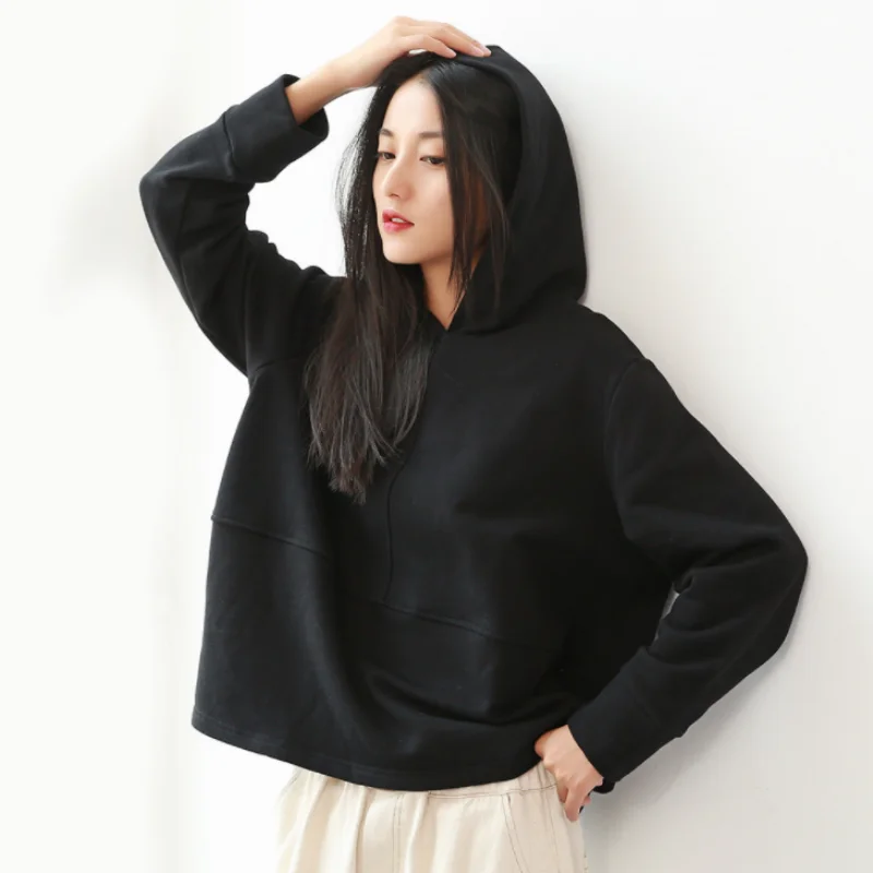 La MaxPa Instagram Fashion Cotton Oversized Hoodies Autumn Women Full Sleeve Concise Sweatshirts Casual Clothing Streetwear 2019 
La MaxPa Instagram Fashion Cotton Oversized Hoodies Autumn Women Full Sleeve Concise Sweatshirts Casual Clothing Streetwear 2019