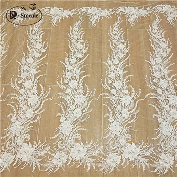 Sequined Lace Fabric Border Embroidery Flower Wedding Dress DIY Sewing Accessories 
Sequined Lace Fabric Border Embroidery Flower Wedding Dress DIY Sewing Accessories