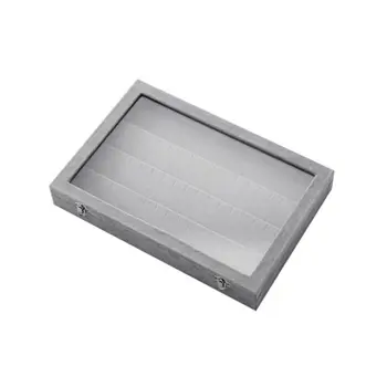 Clear Lid Earrings Organizer Holder Velvet Jewelry Tray Display Showcase Storage 
Clear Lid Earrings Organizer Holder Velvet Jewelry Tray Display Showcase Storage