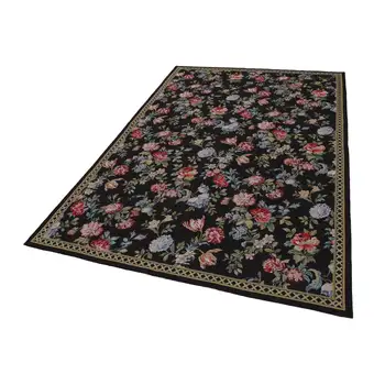 177x271 Cm Black Handmade Needlepoint Rugs Rug-6x9 Ft
177x271 Cm Black Handmade Needlepoint Rugs Rug-6x9 Ft
