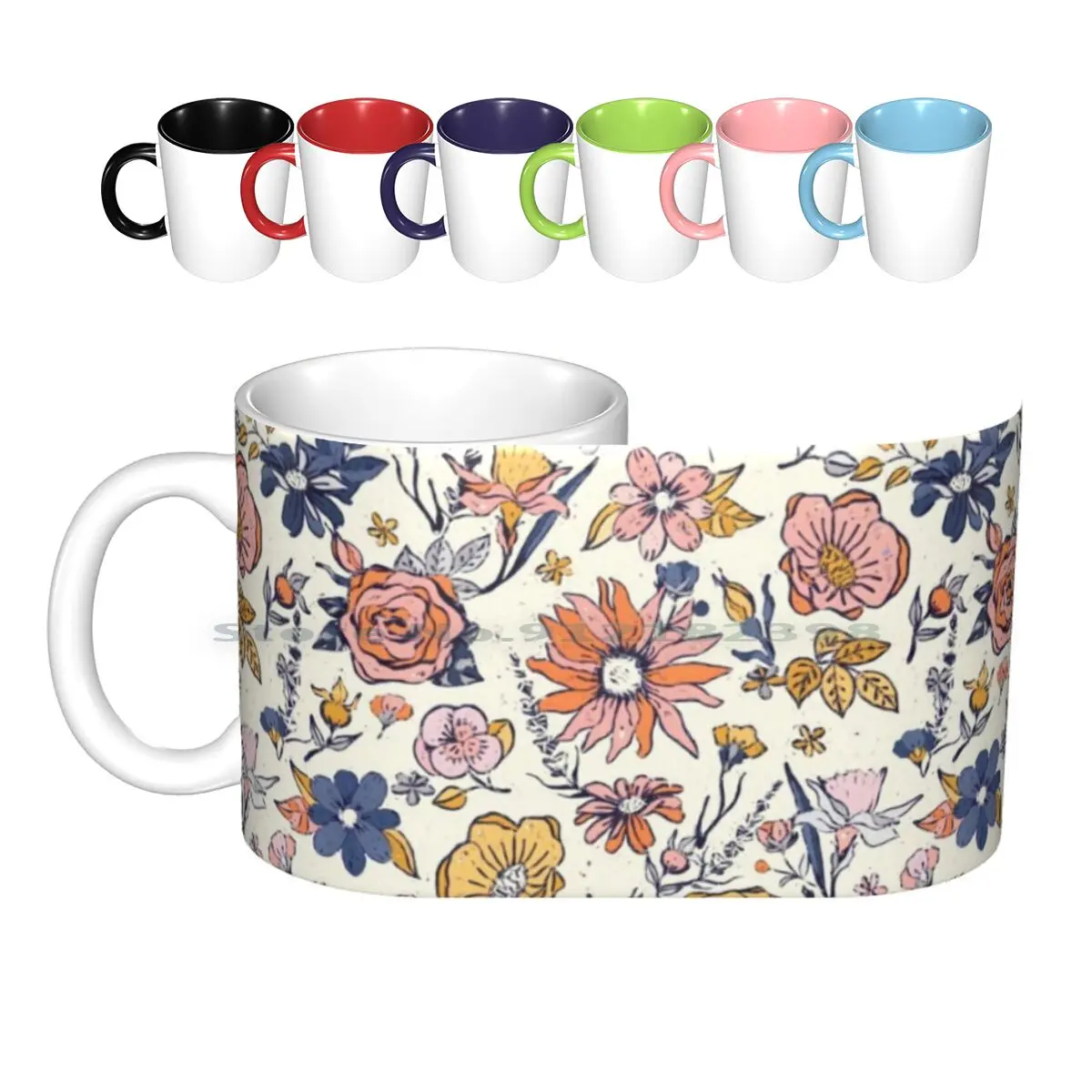 Причудливые керамические кружки Chintz кофейные чашки кружка для чая с молоком