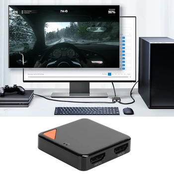 Switcher 4k HD Two-Way HDMI Splitter Bi-Directional Switcher 3D Visual Effect Screen Adapter Support for DTS/Dolby-tureHD
Switcher 4k HD Two-Way HDMI Splitter Bi-Directional Switcher 3D Visual Effect Screen Adapter Support for DTS/Dolby-tureHD