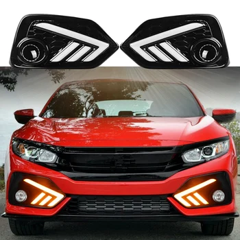2Pcs Front Bumper LED Daytime Running Light Turn Signal Fog Lamp for Honda Civic 10Th Hatchback 2016-2018
2Pcs Front Bumper LED Daytime Running Light Turn Signal Fog Lamp for Honda Civic 10Th Hatchback 2016-2018