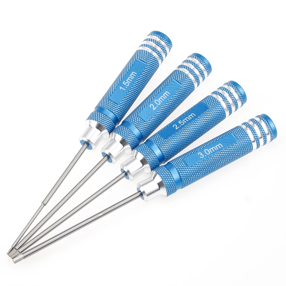 RC Alloy Driver Wrench Hex Hexagon Socket Screw Key 1.3mm Blue