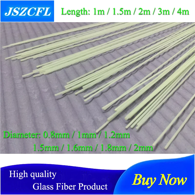5-10PCS Glass Fiber Rod Diameter 0.8/1/1.2/1.5/1.6/1.8/2mm White Fiberglass Elastic Insulation Rods Model Material 1000mm-4000mm
5-10PCS Glass Fiber Rod Diameter 0.8/1/1.2/1.5/1.6/1.8/2mm White Fiberglass Elastic Insulation Rods Model Material 1000mm-4000mm