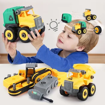 Disassembly Assembly Engineering Car Tractor Toy Truck Model Toy Vehicles Building Block Kids Toy Gift
Disassembly Assembly Engineering Car Tractor Toy Truck Model Toy Vehicles Building Block Kids Toy Gift