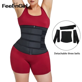 FeelinGirl Latex Waist Trainer Body Shaper Detachable Three Belts Tummy Control Shapewear Corset Top Fitness Modeling Strap Faja
FeelinGirl Latex Waist Trainer Body Shaper Detachable Three Belts Tummy Control Shapewear Corset Top Fitness Modeling Strap Faja