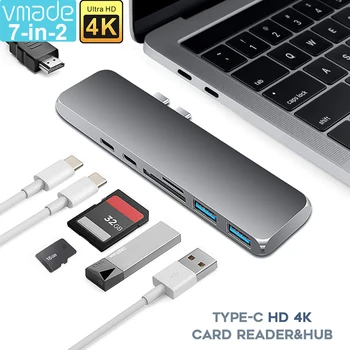 USB-C 3.1 Type-C Hub To HDMI Adapter 4K Thunderbolt 3 USB C with Hub 3.0 TF SD Reader Slot PD for MacBook Pro/Air 2020
USB-C 3.1 Type-C Hub To HDMI Adapter 4K Thunderbolt 3 USB C with Hub 3.0 TF SD Reader Slot PD for MacBook Pro/Air 2020