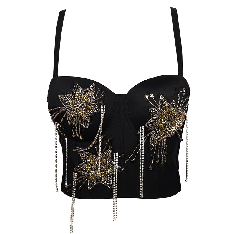 New Women's Pole Dance Vest Singer Dancer Elasticity Crop Tops Female Gogo Jazz Dance Performance Clothing Rave Outfit YS1950
New Women's Pole Dance Vest Singer Dancer Elasticity Crop Tops Female Gogo Jazz Dance Performance Clothing Rave Outfit YS1950