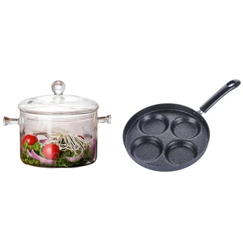 1 Pcs 1300Ml Soup Pot Transparent Glass Salad Instant Noodle Bowl & 1 Pcs Egg Pot Four Holes Omelette Pot Frying Pan
1 Pcs 1300Ml Soup Pot Transparent Glass Salad Instant Noodle Bowl & 1 Pcs Egg Pot Four Holes Omelette Pot Frying Pan