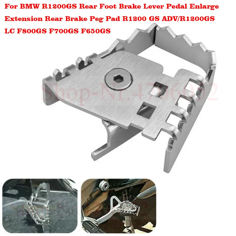 For BMW R1200GS Rear Foot Brake Lever Pedal Enlarge Extension Rear Brake Peg Pad R1200 GS ADV/R1200GS LC F800GS F700GS F650GS
For BMW R1200GS Rear Foot Brake Lever Pedal Enlarge Extension Rear Brake Peg Pad R1200 GS ADV/R1200GS LC F800GS F700GS F650GS