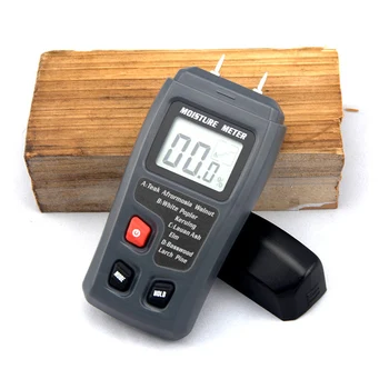 EMT01 Two Pins Digital Wood Moisture Meter 0-99.9% Wood Humidity Tester LCD Display Timber Damp Detector JDH99 
EMT01 Two Pins Digital Wood Moisture Meter 0-99.9% Wood Humidity Tester LCD Display Timber Damp Detector JDH99