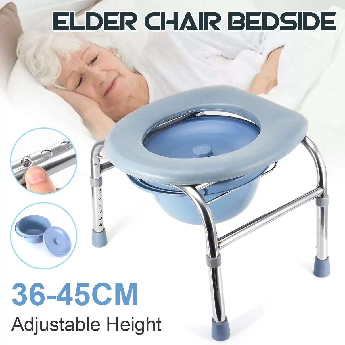 Commode - Seat Commode For Senior Adults Handicap Elderly Pregnant Woman Folding Portable Medical Toilet Chair Stool
Commode - Seat Commode For Senior Adults Handicap Elderly Pregnant Woman Folding Portable Medical Toilet Chair Stool