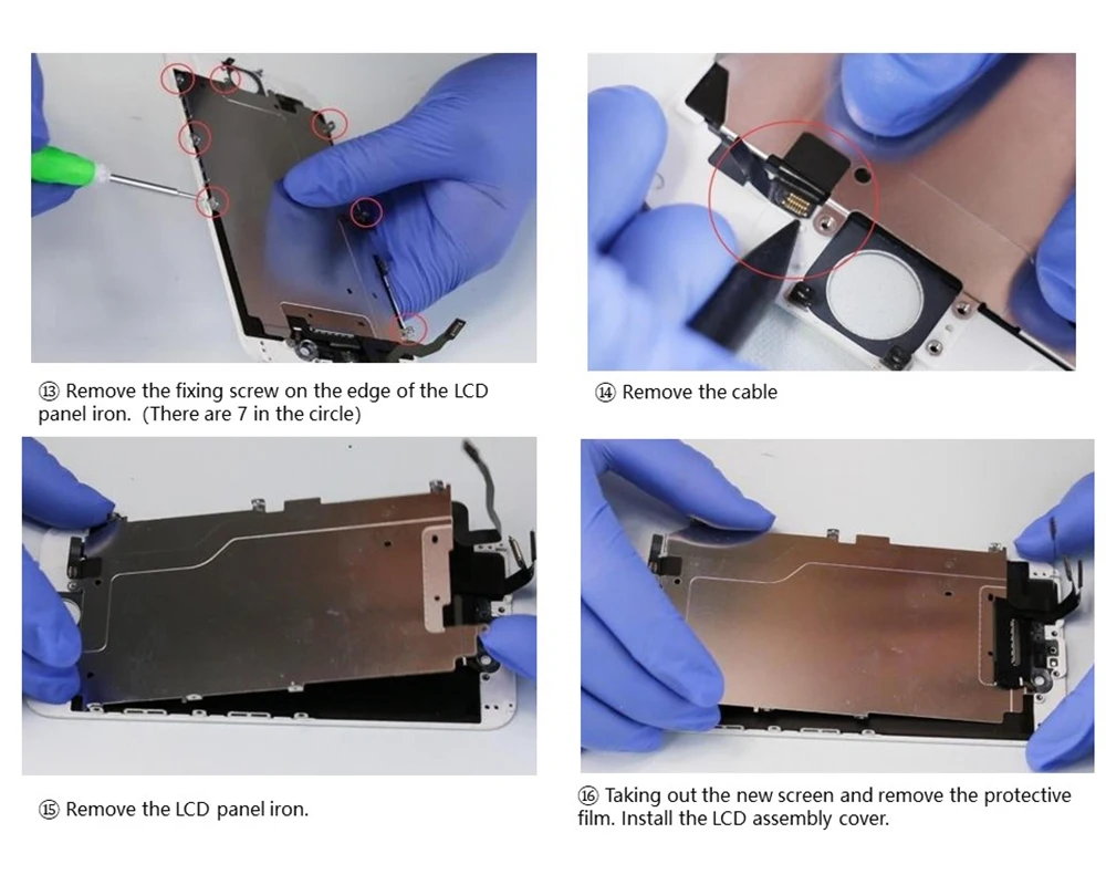 Grade AAA+++LCD Display For iPhone5 6 7 lcd 8Plus  with Touch Screen Digitizer Assembly dispay