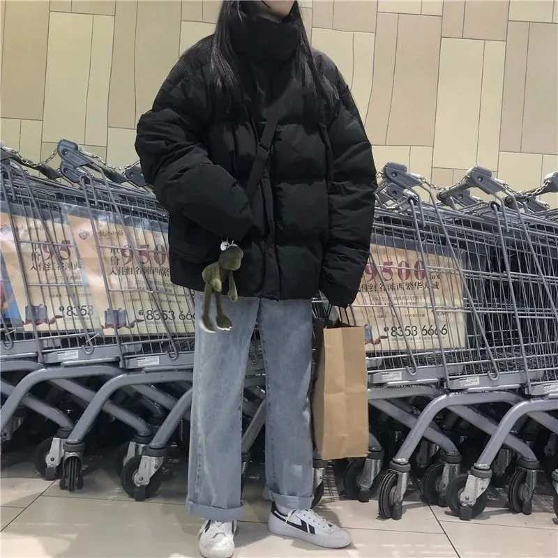 Ladies Coat Cute Coats Female Sweet Winter Student Solid Color Thick Bread Jacket Korean Loose Cotton Outerwear
Ladies Coat Cute Coats Female Sweet Winter Student Solid Color Thick Bread Jacket Korean Loose Cotton Outerwear