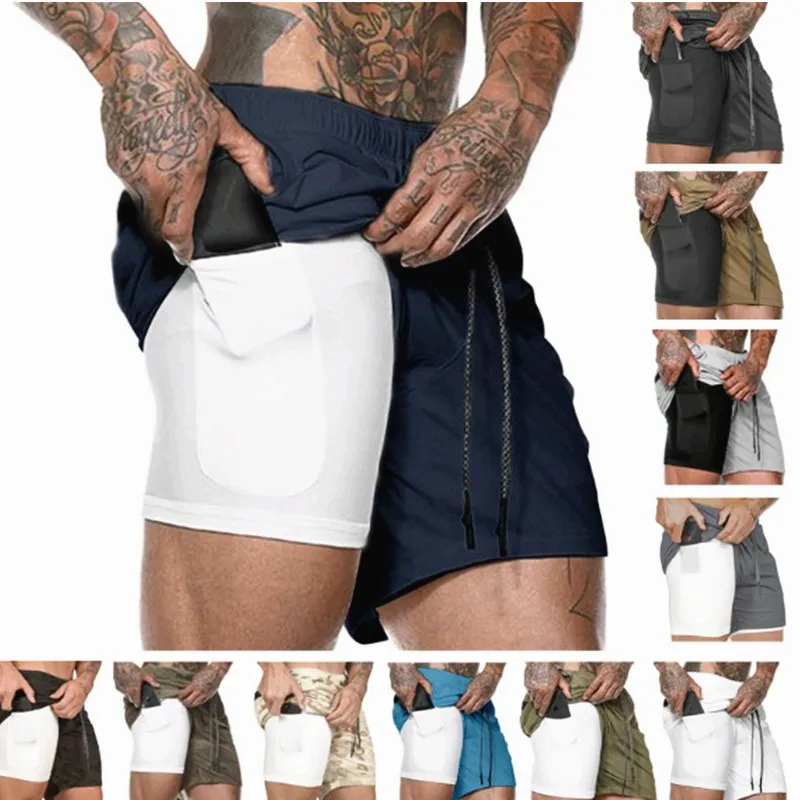 New Casual Shorts Mens Summer Double-Layer Shorts Fitness bodybuilding Multi-pocket Zip Pocket Men Joggers Shorts Sweatpants
New Casual Shorts Mens Summer Double-Layer Shorts Fitness bodybuilding Multi-pocket Zip Pocket Men Joggers Shorts Sweatpants