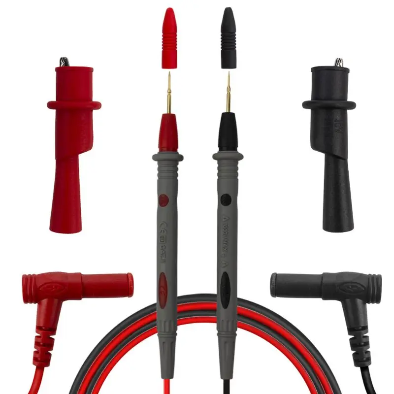 Universal Needle Tip Probe Test Leads Pin Digital Multimeter Multi Meter Tester Lead Wire Pen With Alligator Clip Set 1000V 20A
Universal Needle Tip Probe Test Leads Pin Digital Multimeter Multi Meter Tester Lead Wire Pen With Alligator Clip Set 1000V 20A