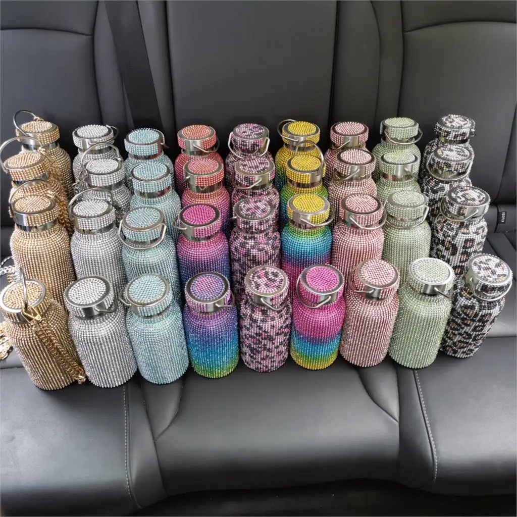 350ml 500ml 750ml Water bottle Diamond Thermos Bottle Stainless Steel Sparkling Vacuum Flask Tumbler Mug Thermo cup Flask
350ml 500ml 750ml Water bottle Diamond Thermos Bottle Stainless Steel Sparkling Vacuum Flask Tumbler Mug Thermo cup Flask