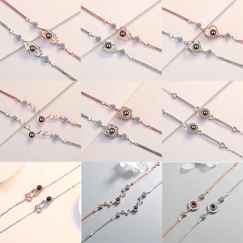 Chereda 100 Languge Projection Flash Bracelets Eye Round Say i love you Deer Heart Lovely Chain Bracelets Zircon Jewelry
Chereda 100 Languge Projection Flash Bracelets Eye Round Say i love you Deer Heart Lovely Chain Bracelets Zircon Jewelry