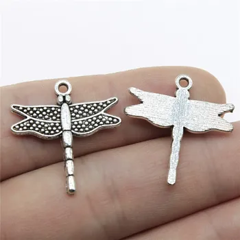 WYSIWYG 10pcs Charms Dragonfly Antique Silver Color 25x24mm Metal Alloy Jewelry DIY Accessories
WYSIWYG 10pcs Charms Dragonfly Antique Silver Color 25x24mm Metal Alloy Jewelry DIY Accessories