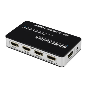 5 Port 4K HDMI Switch 5x1 Support HDCP 1.4 Mini HDMI 1.4b Switcher Splitter Box With Remote Control Power Adapter 
5 Port 4K HDMI Switch 5x1 Support HDCP 1.4 Mini HDMI 1.4b Switcher Splitter Box With Remote Control Power Adapter