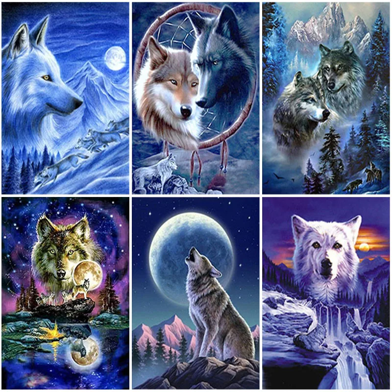 DIY Wolf 5D Diamond Painting Full Square Drill Resin Cross Stitch Animal Mosaic Kit Diamond Embroidery Wall Art Home Decor
DIY Wolf 5D Diamond Painting Full Square Drill Resin Cross Stitch Animal Mosaic Kit Diamond Embroidery Wall Art Home Decor
