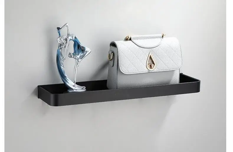 Bathroom Shelf Bath Shower Shelf Aluminum Black Bathroom Corner shelf Wall Mounted Black Aluminum Kitchen Storage holder Bathroom Shelf Bath Shower Shelf Aluminum Black Bathroom Corner shelf Wall Mounted Black Aluminum Kitchen Storage holder