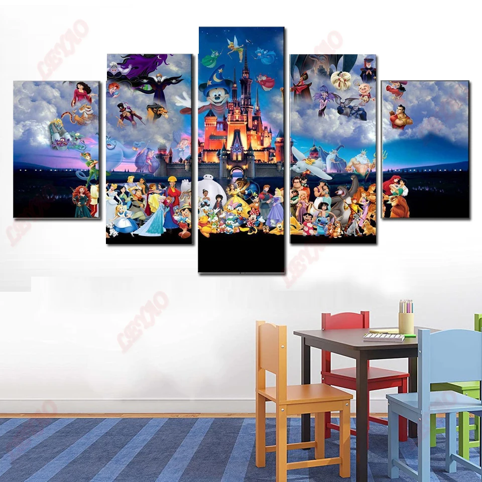 Disney Characters Magic Kingdom Diy Diamond Painting Kits Five Piece Multi-Picture Full Diamond Embroidery Sale Diamond Mosaic
Disney Characters Magic Kingdom Diy Diamond Painting Kits Five Piece Multi-Picture Full Diamond Embroidery Sale Diamond Mosaic