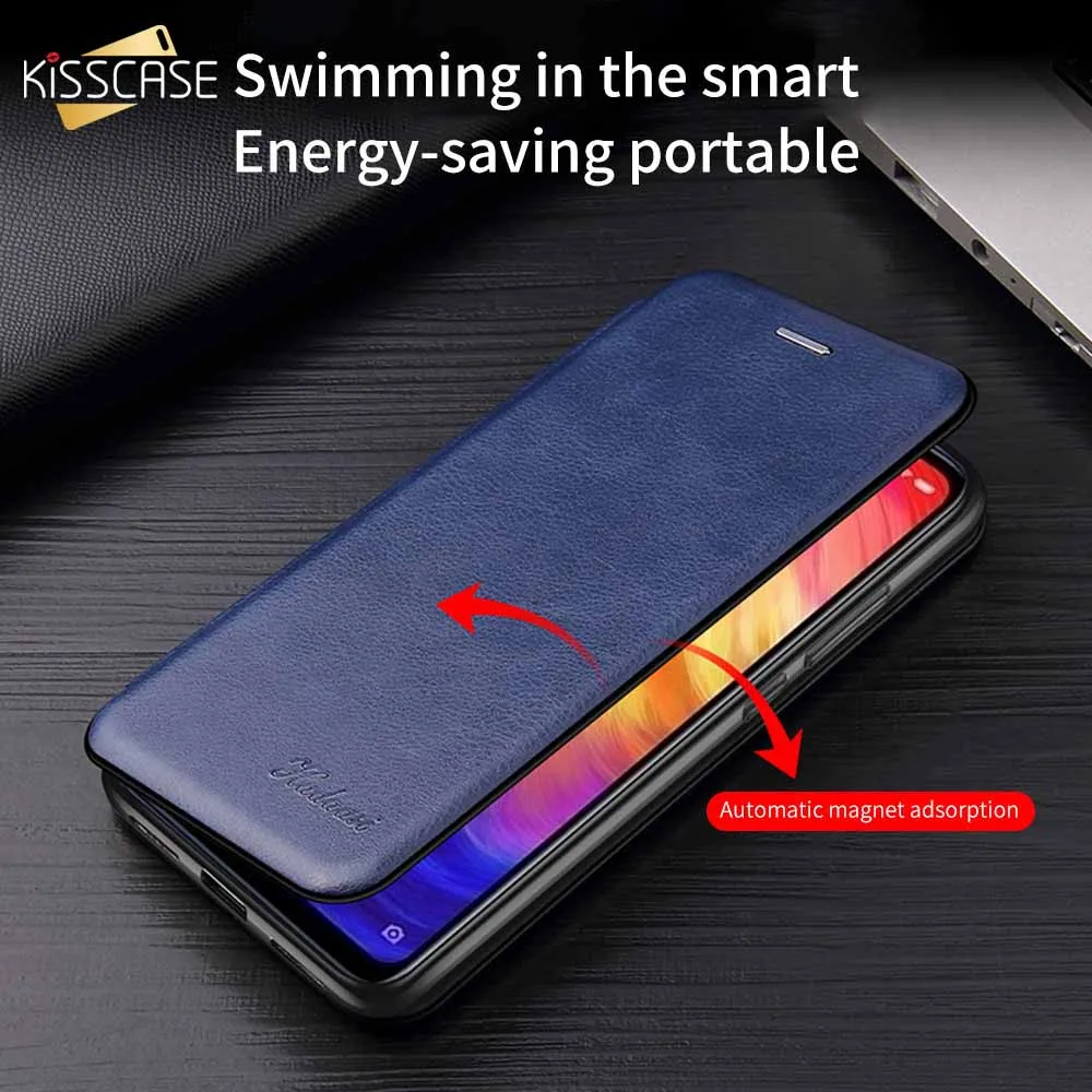 Магнитный кожаный чехол KISSCASE для Samsung A50 Capa A70 S10 Note20 Ultra A71 чехлы S20 откидной Чехол S9