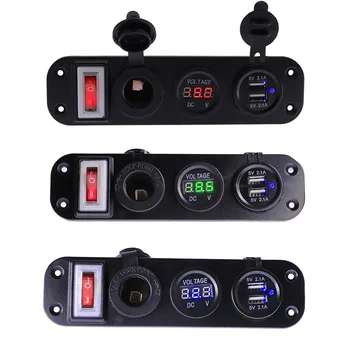 3 Hole 5 Gang ON-OFF Switch Panel For Car Boat Marine With Dual USB Socket Charger LED Voltmeter 12V Power Outlet RV Truck
3 Hole 5 Gang ON-OFF Switch Panel For Car Boat Marine With Dual USB Socket Charger LED Voltmeter 12V Power Outlet RV Truck