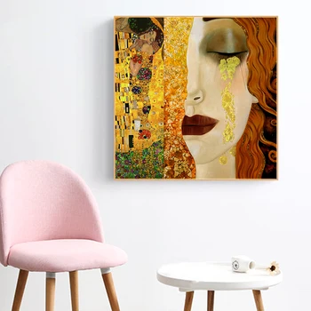 Gustav Klimt Famous Painting Golden Tears and Kiss Canvas Paintings Wall Art Prints Pictures for Living Room Home Decor Cuadros
Gustav Klimt Famous Painting Golden Tears and Kiss Canvas Paintings Wall Art Prints Pictures for Living Room Home Decor Cuadros