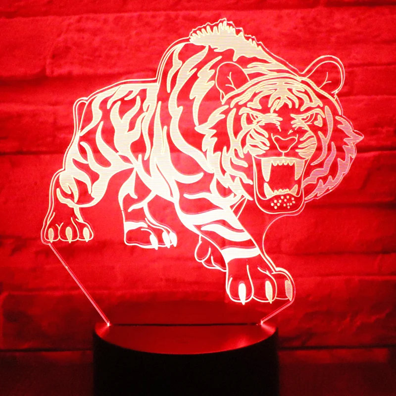 3D светодиодный ночной Светильник Свирепый тигр приходят с 7 цветов светильник для украшения дома лампы удивительный визуализации Оптические иллюзии
3D светодиодный ночной Светильник Свирепый тигр приходят с 7 цветов светильник для украшения дома лампы удивительный визуализации Оптические иллюзии