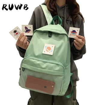 RUWB Designer Backpacks Women High Quality Students Waterproof Nylon School Bags for Teenage Girls Casual Backpacks Sac A Dos 
RUWB Designer Backpacks Women High Quality Students Waterproof Nylon School Bags for Teenage Girls Casual Backpacks Sac A Dos