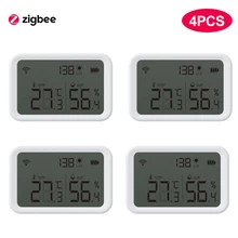 Tuya Wifi Zigbee Temperature Humidity Sensor Lux Light Detector Indoor Hygrometer Thermometer With LCD Screen Work Tuya Hub 
Tuya Wifi Zigbee Temperature Humidity Sensor Lux Light Detector Indoor Hygrometer Thermometer With LCD Screen Work Tuya Hub