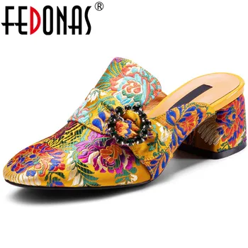 FEDONAS Multicolour Round Toe Retro Pumps Women Classic Design Rhinestone Top Quality High Thick Heels Spring Summer Shoes Woman
FEDONAS Multicolour Round Toe Retro Pumps Women Classic Design Rhinestone Top Quality High Thick Heels Spring Summer Shoes Woman