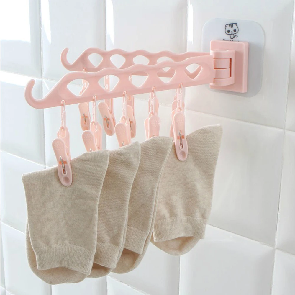 Multifunction 10 Clip Socks Drying Racks Bathroom Rack Traveling Clothespin Travel Portable Folding Cloth Hanger Clips
Multifunction 10 Clip Socks Drying Racks Bathroom Rack Traveling Clothespin Travel Portable Folding Cloth Hanger Clips
